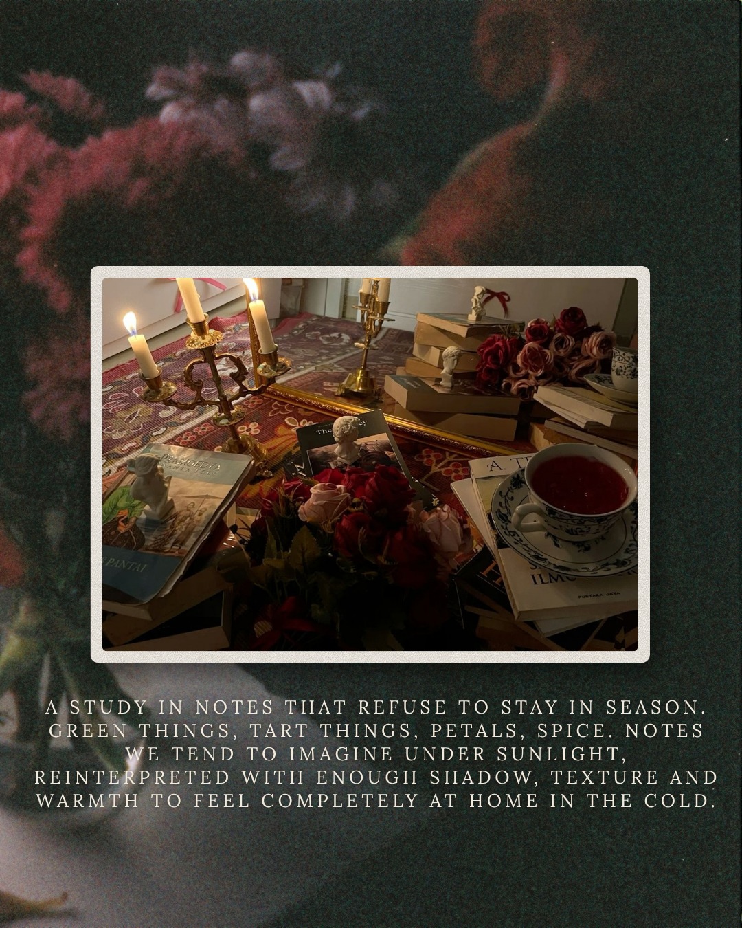 An autumn fragrance mood board